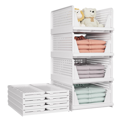 Pack Stackable Closet Storage Basket