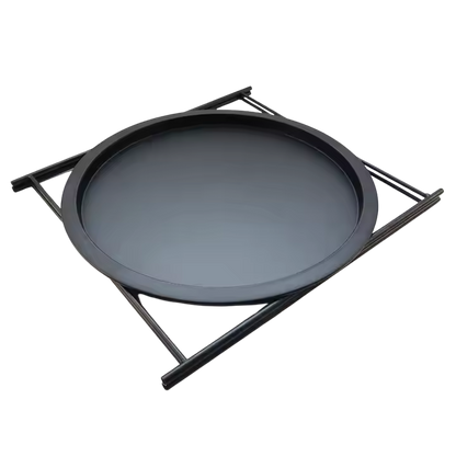 Minimalist Round Side Table – Foldable & Portable